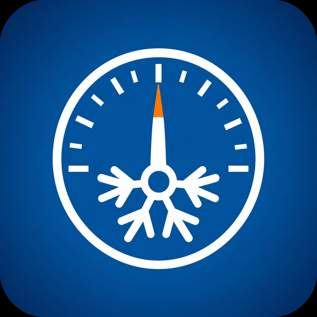 ChargeRight pressure gauge and snowflake icon