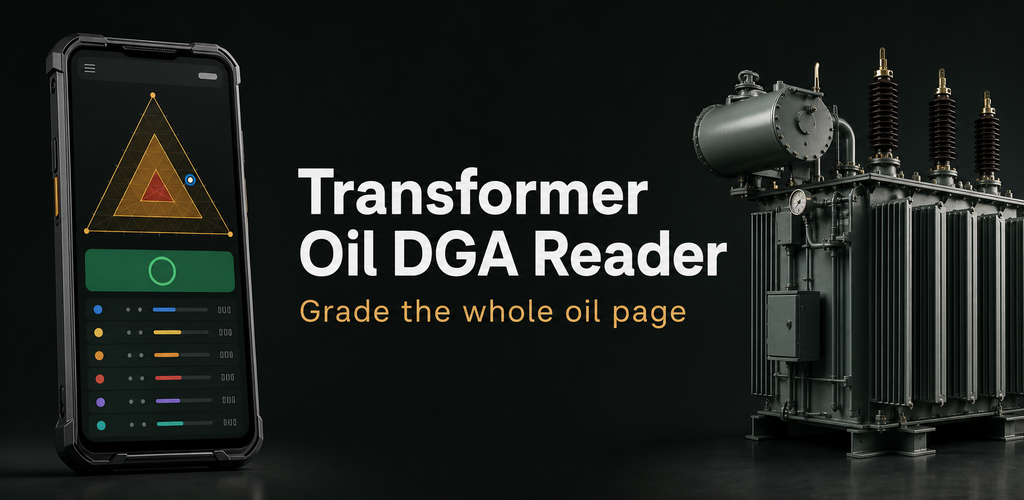 Transformer Oil DGA Reader result and export screens