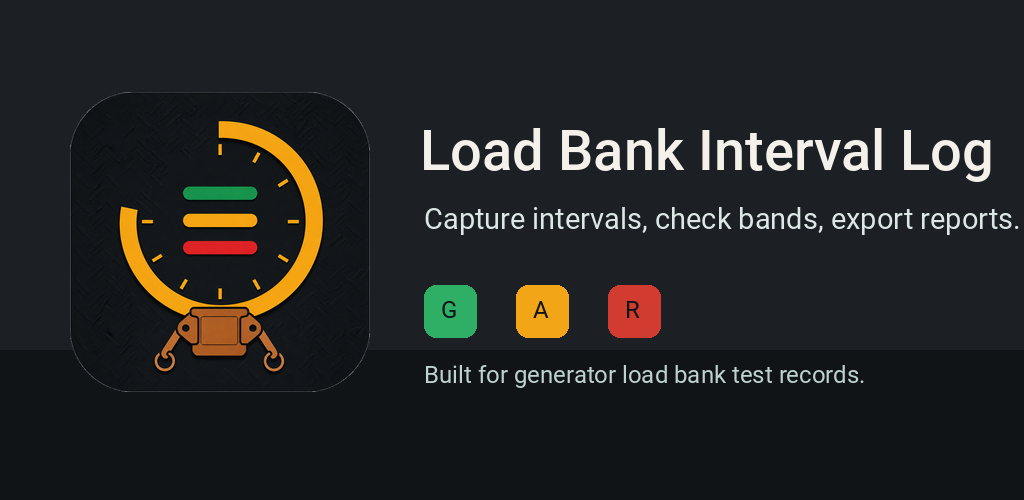 Load Bank Interval Log overview
