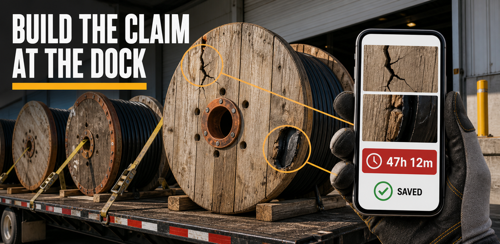 Reel Receiving dock inspection workflow