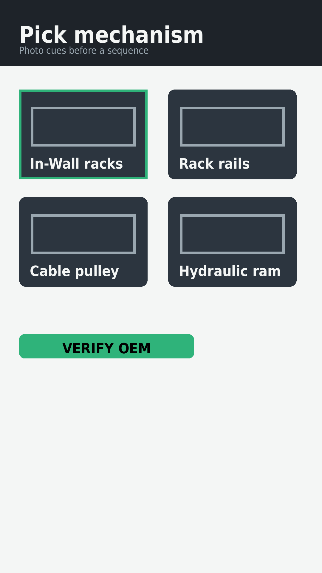 Mechanism picker