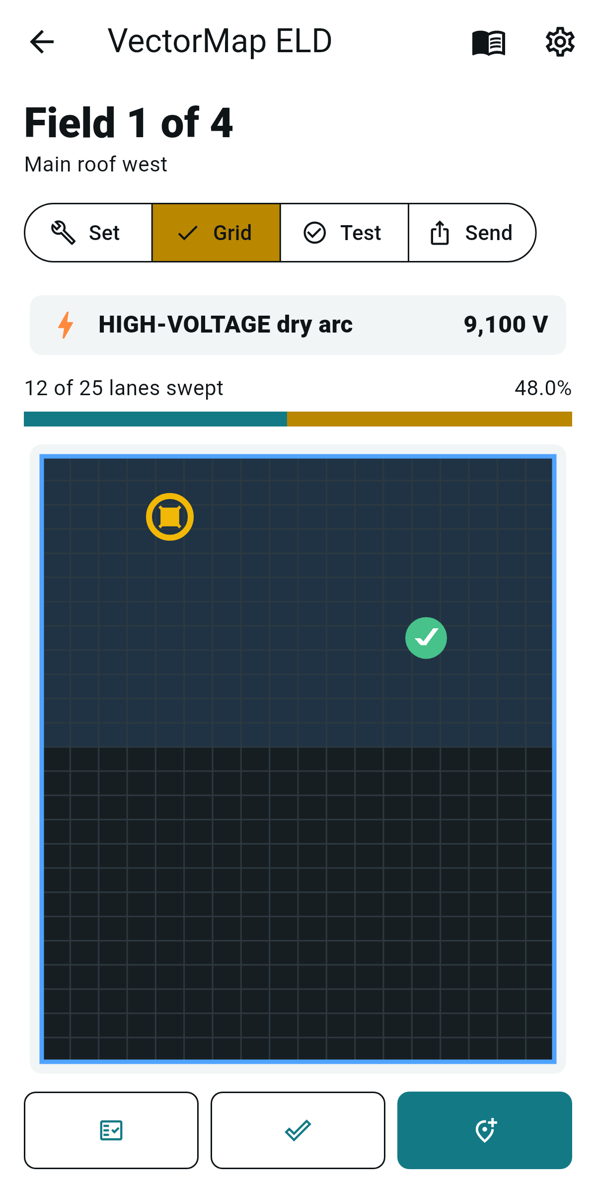 VectorMap ELD breach grid with clean retest pins
